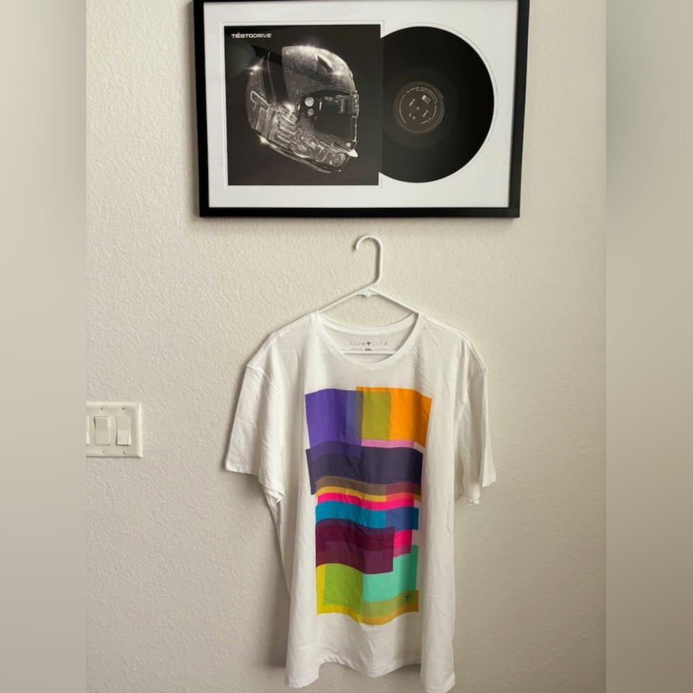 Tiesto Clvb Life 2011 Shirt Collection - 2X Large Model: WHITE BLOCKS